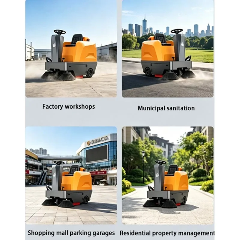CHKJ Stable Climbing Performance Ride-on Road Sweeper Anti-tipping Design Pavement Parking Lot Garbage Cleaner Machine (Customiz