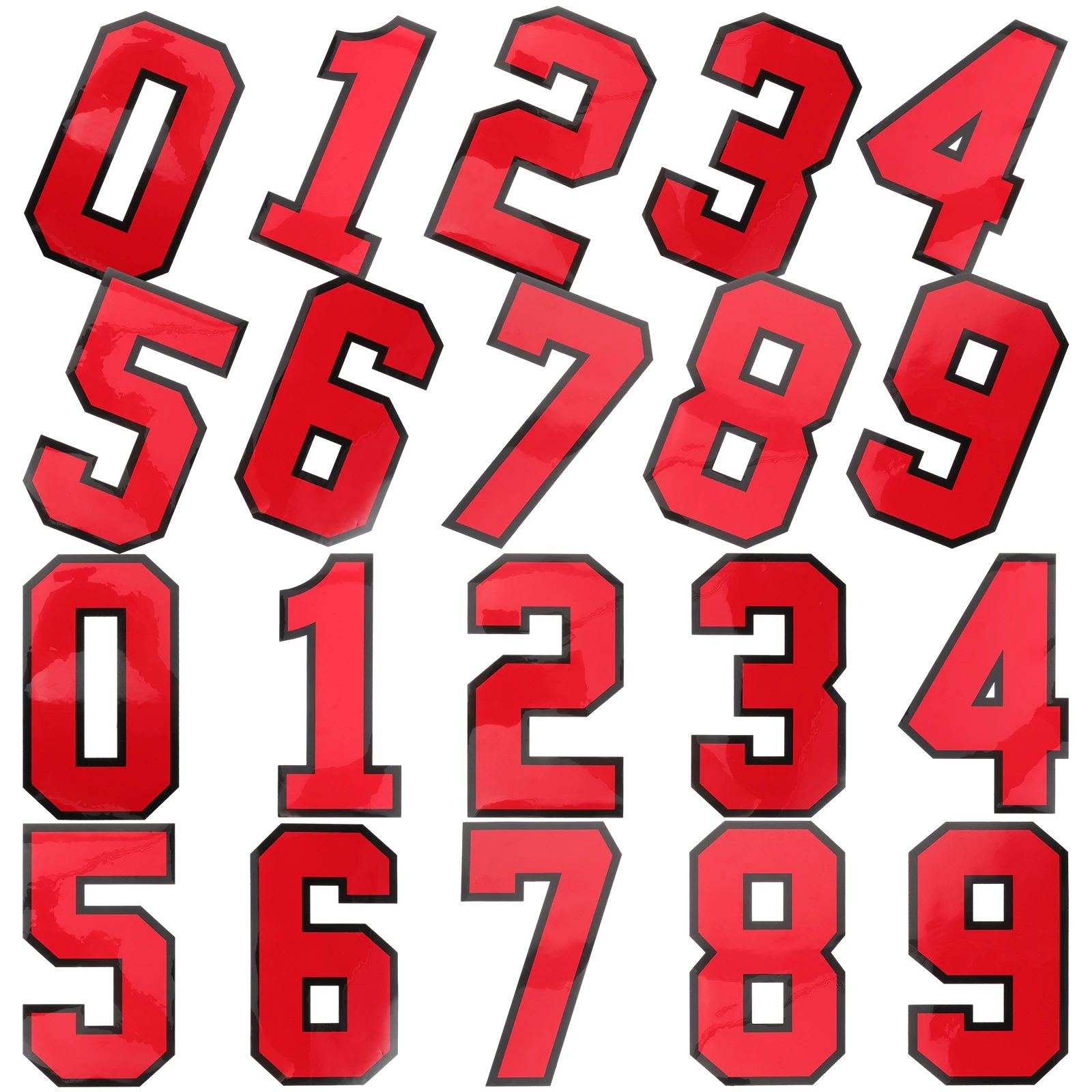

20pcs Number Patches Transfer Sticker for Sport Team Uniforms Sewing Patches Embroidered Numbers Clothing Decor