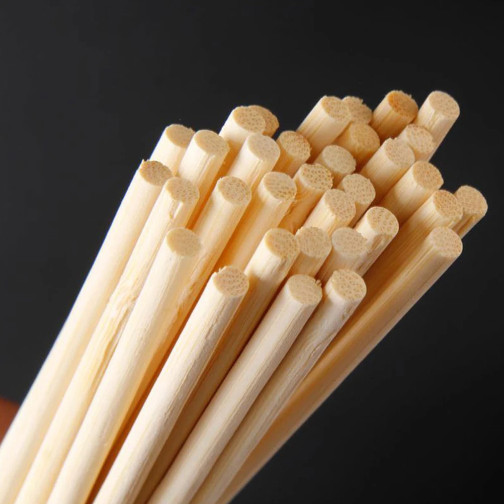 

200 Pcs Children Arts Crafts Natural Wood Dowel Rods Unfinished Sticks DIY Projects Safe Durable Fun Educational Gifts Kids