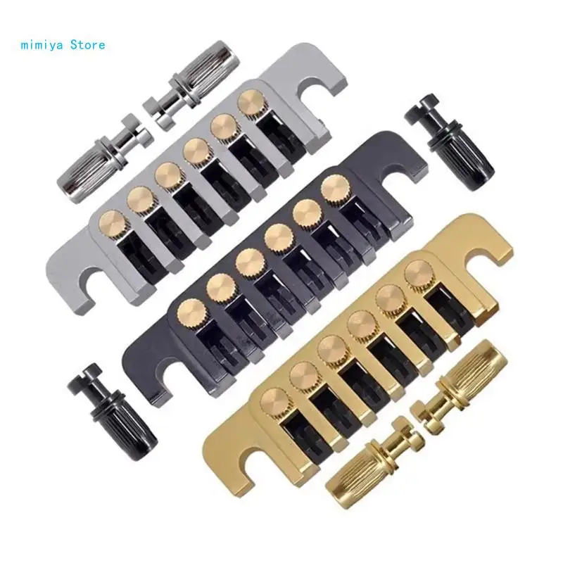 Guitar Bridge Tailpiece with Studs Inserts 6-String Electric Guitar Accessories