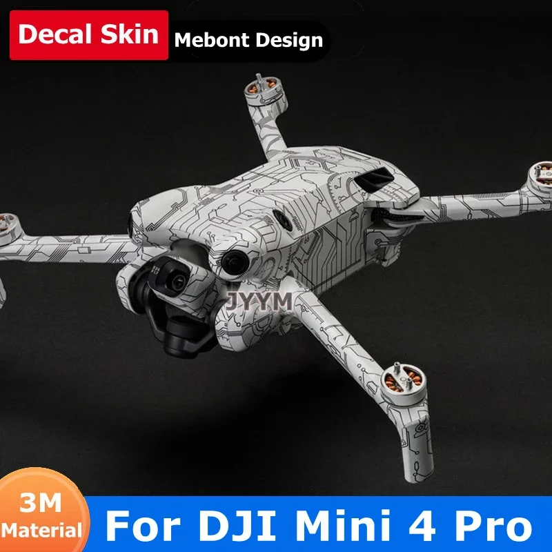 For DJI Mini 4 Pro Decal Skin Camera Drone Sticker Vinyl Wrap Anti-Scratch Film Protector Coat Mini4 Pro / Mini 4Pro / Mini4Pro