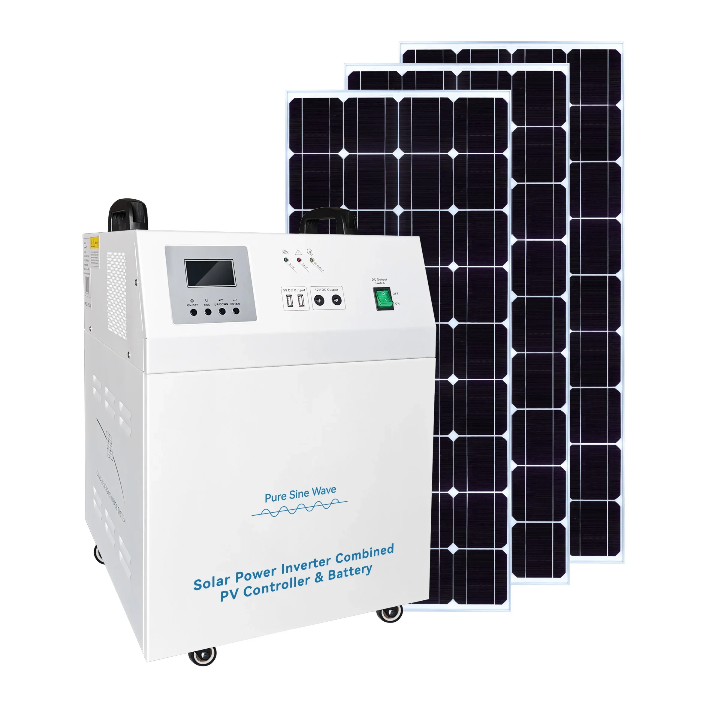 5000 watt solar generator power station 1200w 1500w lifepo4 solar generator