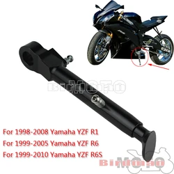 Motorcycle Adjustable Kickstand T-6 Aluminum Kick Stand Side Stand For Yamaha YZF R1 98-08 YZF R6 1999-2005 YZF R6S 1999-2010