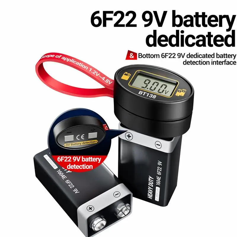 AA Battery Tester Magnetic Battery Monitor Analyzer Checker Portable Battery Testers For All Types Of Batteries Quick Accurate