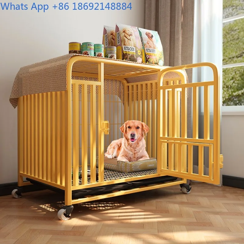 

Dog Cage for Medium and Large Dogs Golden Retriever Labrador Border Collie Pet Household Indoor Small and Medium Dog Cage