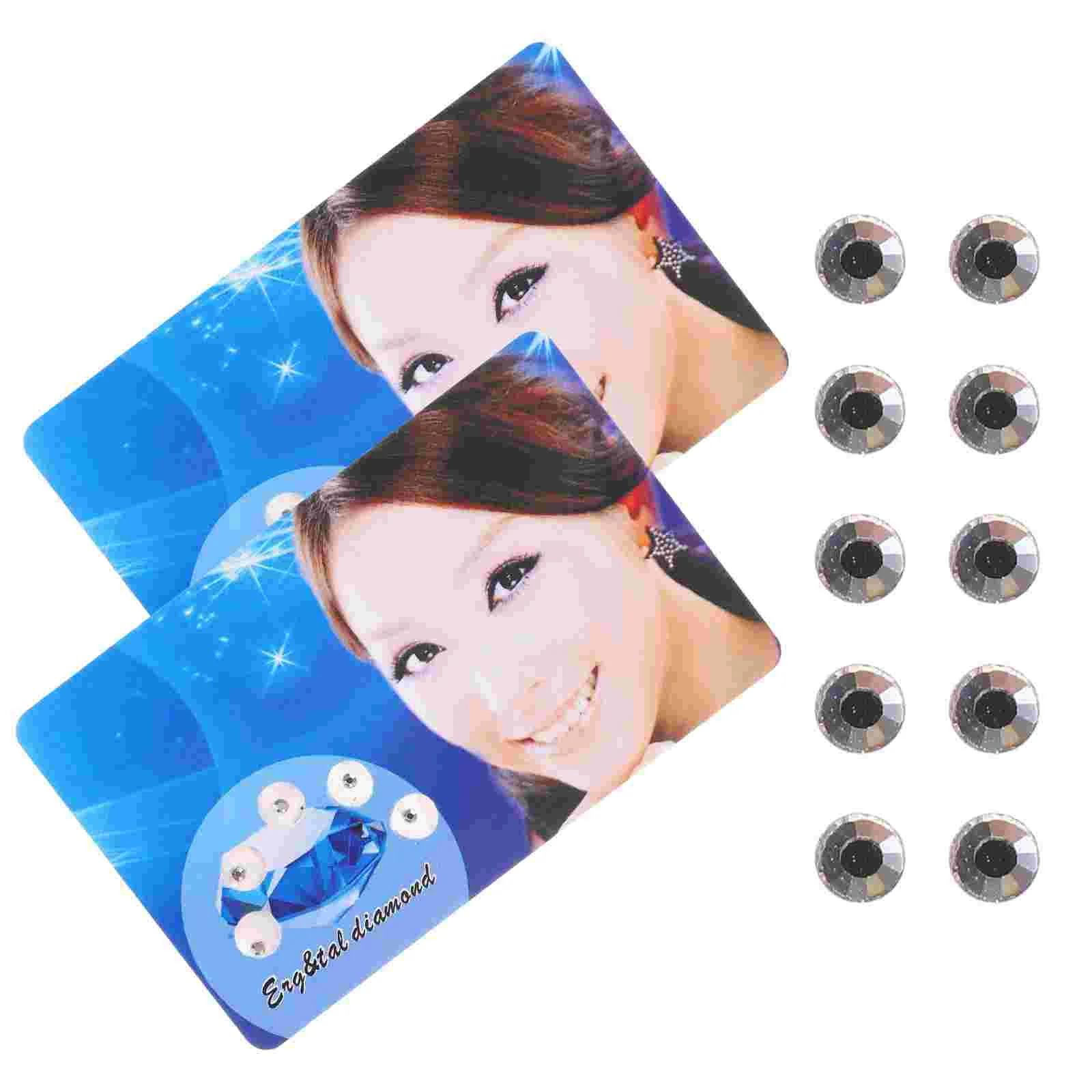 2 Packs Dental Jewelry Tooth Gems Professional Teeth Cryst Diamonds Kit Adhesive Accessories