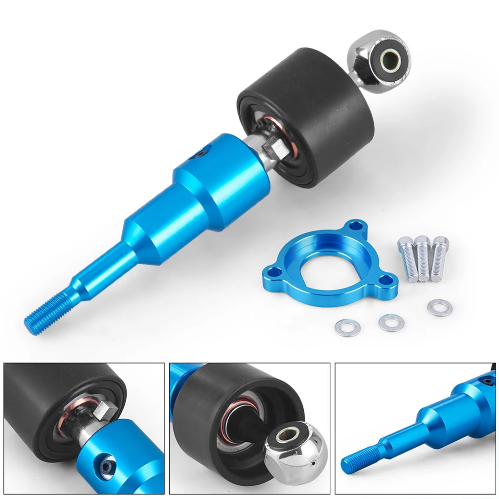 Sky Blue Aluminum Alloy Car Knob Gear Lever - Enhanced Performance And Easy Installation