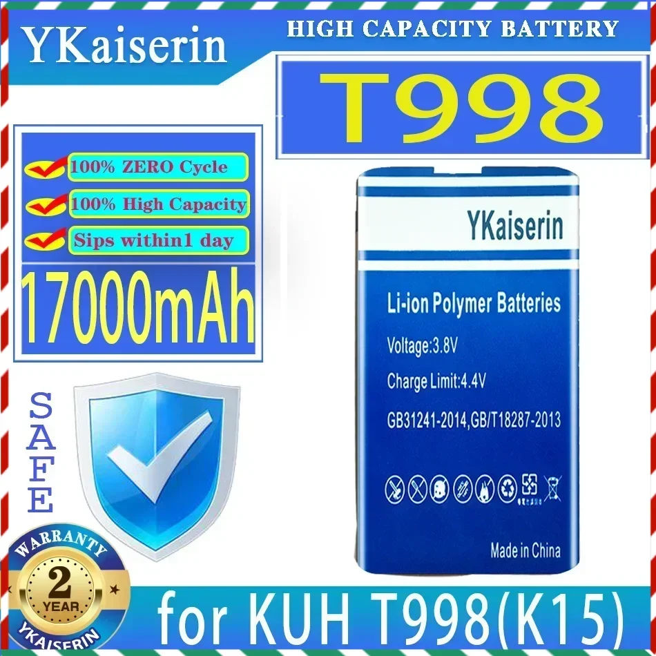 

YKaiserin 17000mAh Replacement Battery for KUH T998 (K15) Digital Batteries