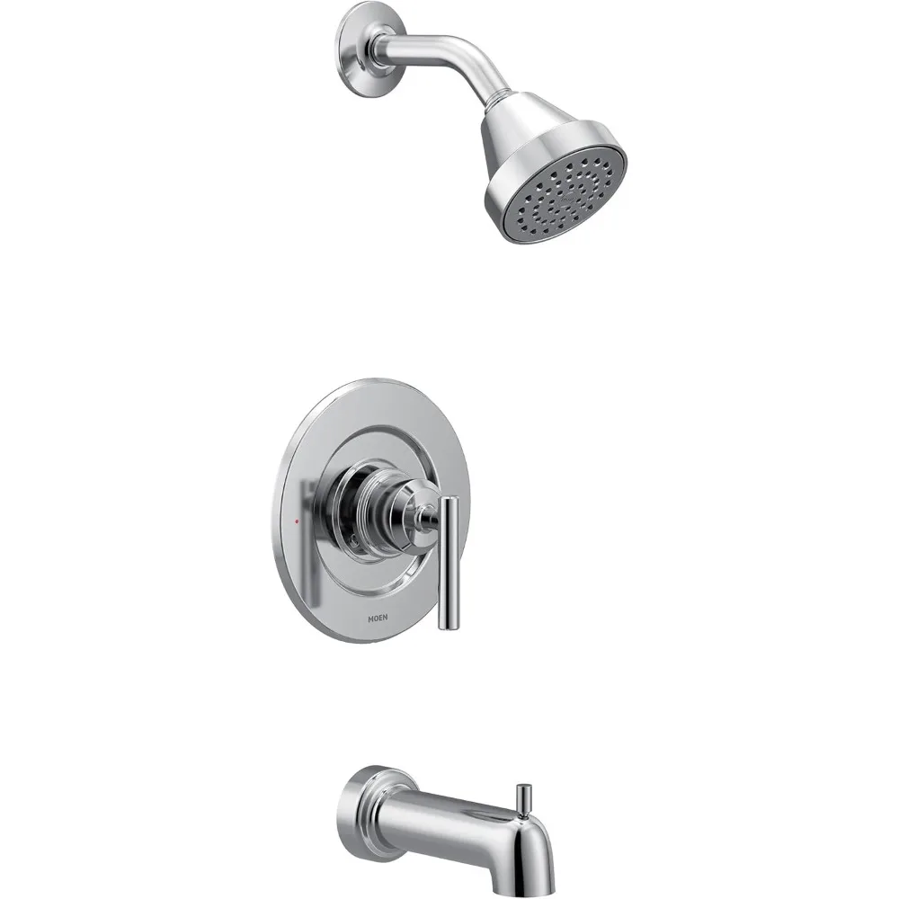 

Moen Gibson Chrome Shower System with Pressure Balancing Head, Handle, and Tub Spout, Requires Posi-Temp Valve, Model T2903E