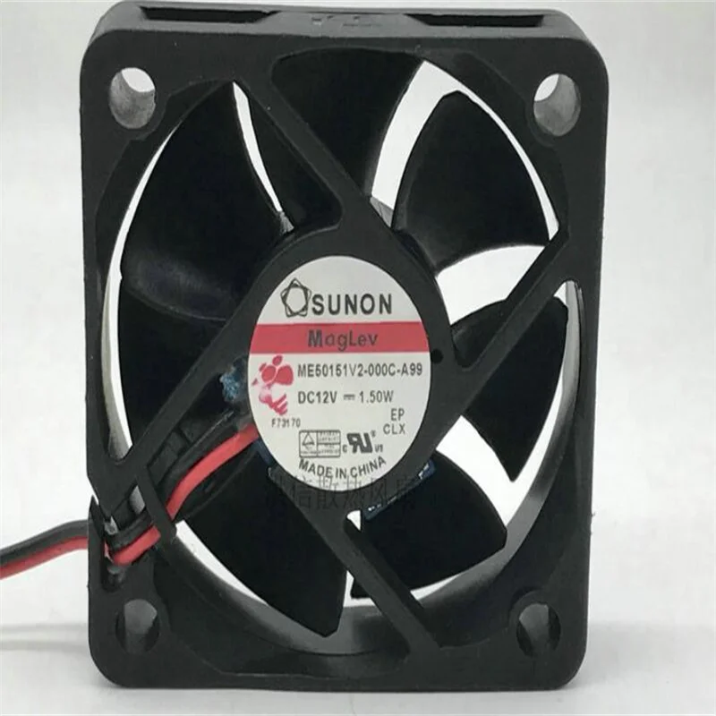 Original SUNON ME50151V2-000C-A99 DC12V 1.50W two-wire magnetic suspension cooling fan