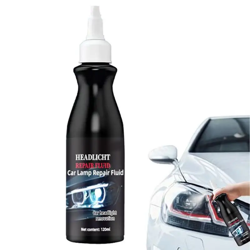 

Car Headlight Cleaner 120ml Headlight Scratch Restoring Headlight Polish Safe Car Lights Cleaner Light Restorer For Repair