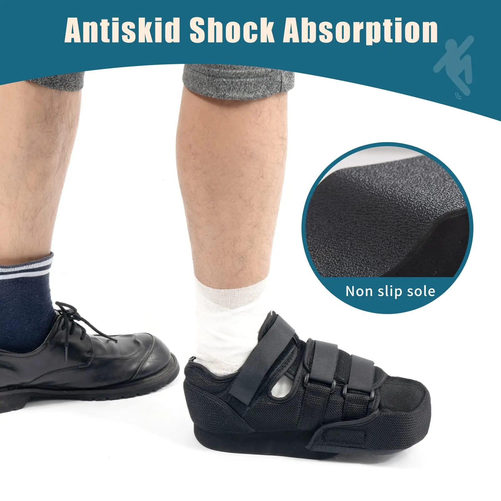 Post Op Shoe Orthopaedic Offloading Cast Boot Breathable Foot Supports Shoes Closed Toe Removable Open Forefoot Shoe f