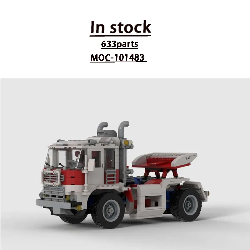 

MOC-101483 New Urban Military Semi-Trailer Dump Truck Building Block Model 633 Parts Boys' Children's Birthday Toy Gift