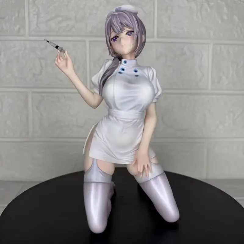 

Saotome Shino Nurse Ver. Поза на коленях, аниме, ПВХ фигурка, Коллекционная статуя, украшение для рабочего стола, подарок ​ С