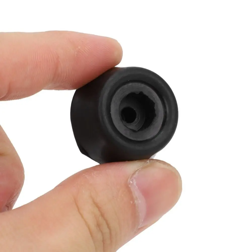 

20PCS Durable Billiard Pool Cue Cover Black Flat Bottom Billiard Tail Cover 27x13mm Rubber Cue Bottom Cover Pool Cue Protection