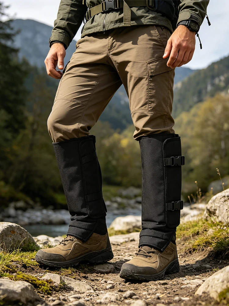 Snake Gaiters Leg Guards Waterproof Adjustable Snakes Bite Protection Snakes Bite Protective Gaiter Chaps for Men&Women view 6