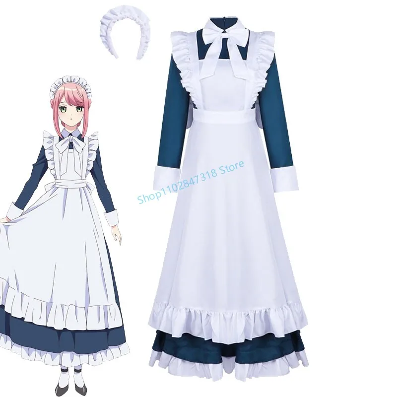 

Anime Mechanical Marie Cosplay Costume Fighting Girl Marie's Maid Uniforms Halloween Carnival Comic-con Women's Maid Dress
