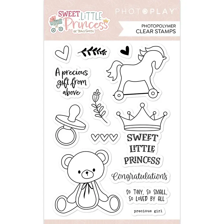 2023 New November Sweet Little Princess Toy Clear Stamps Cutting Dies Set Scrapbooking Paper Making Frames Card Craft