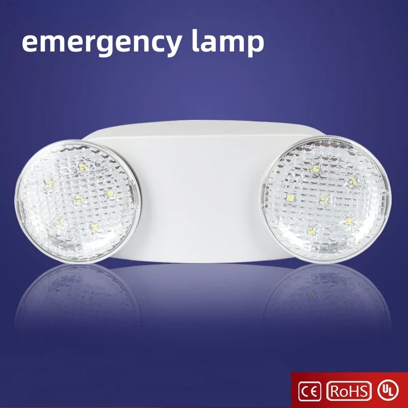 

Emergency Lighting LED Fire Emergency Light Household Charging Power Outage Dual Head Light Bull Eye Light Small Eye Fire Light