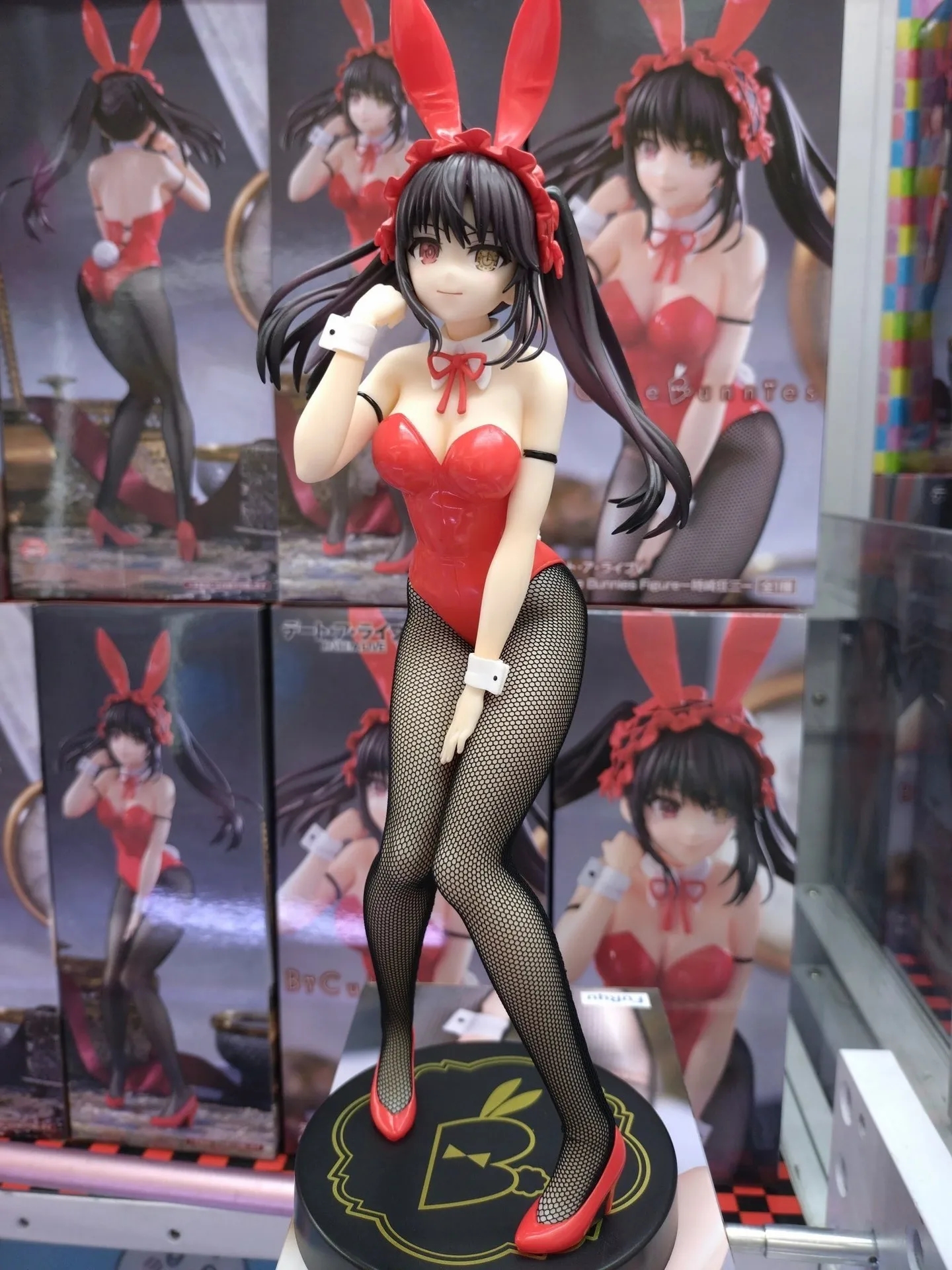 Original furyu bicute coelhos tokisaki kurumi pesadelo data vivo iv coelho anime figura brinquedos pvc modelo coletor boneca presente