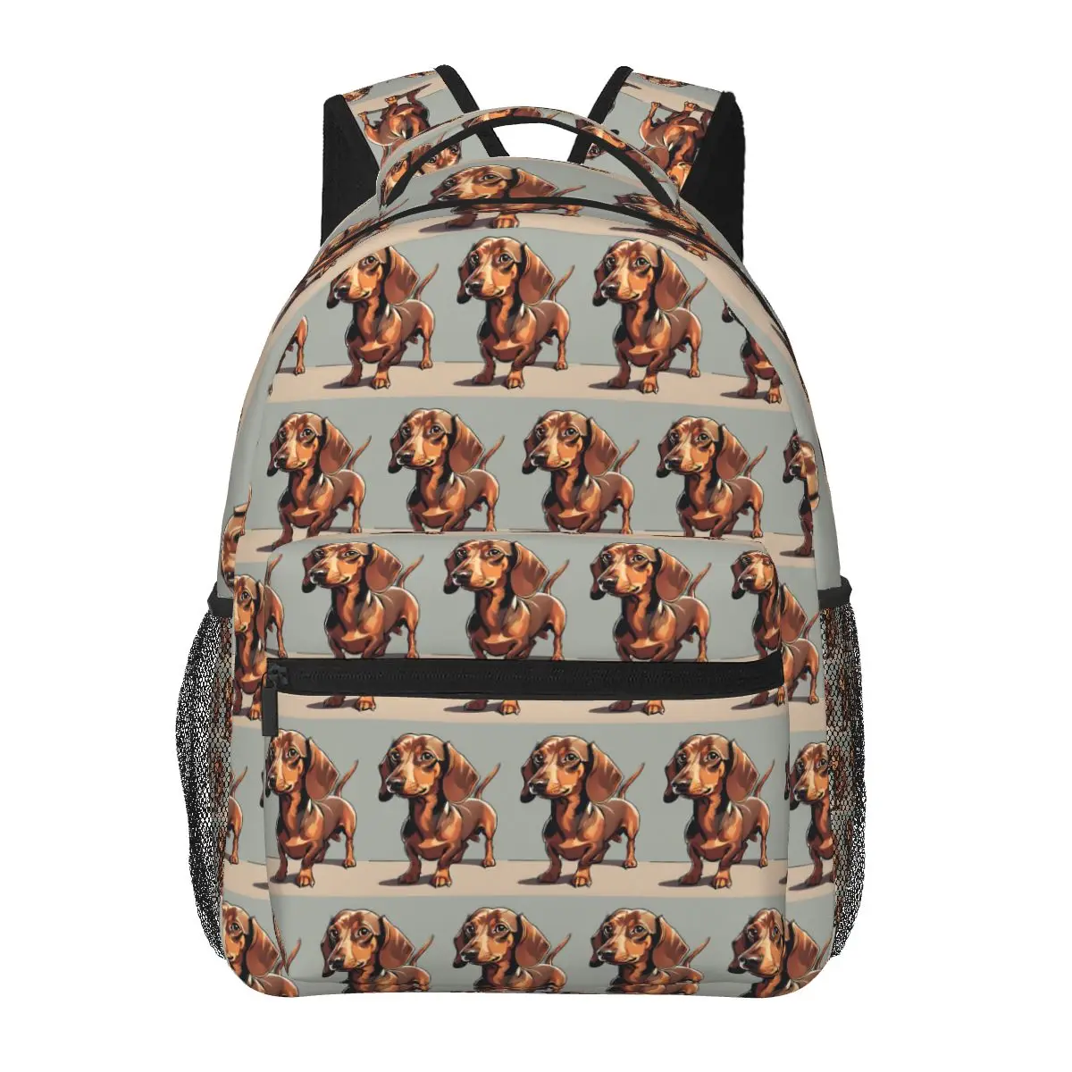 

Dachshund Dog Animal Backpacks Boys Girls Bookbag Students School Bags Cartoon Travel Rucksack Shoulder Bag Large Capacity