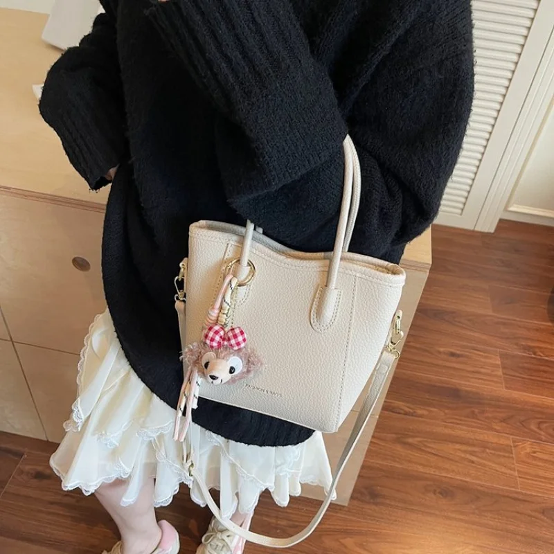 

Versatile Women's Handbag, Classic Elegant Leather Crossbody Bag From Luxury Brand Famous Designer Tote Bags