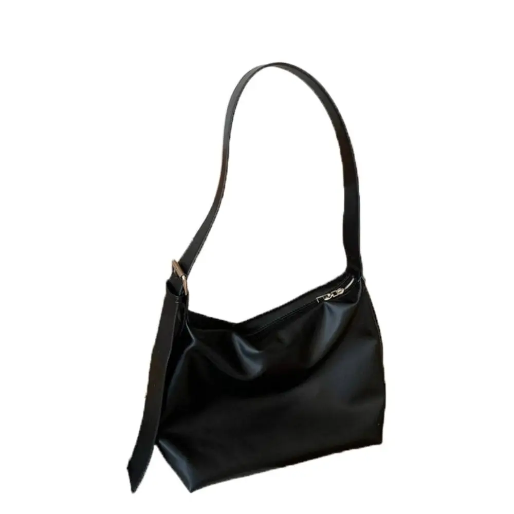 

Fashion Square Boston Crossbody Bag Y2k Hobo Leather Shoulder Bag Zipper Solid Color Women Handbag Ladies