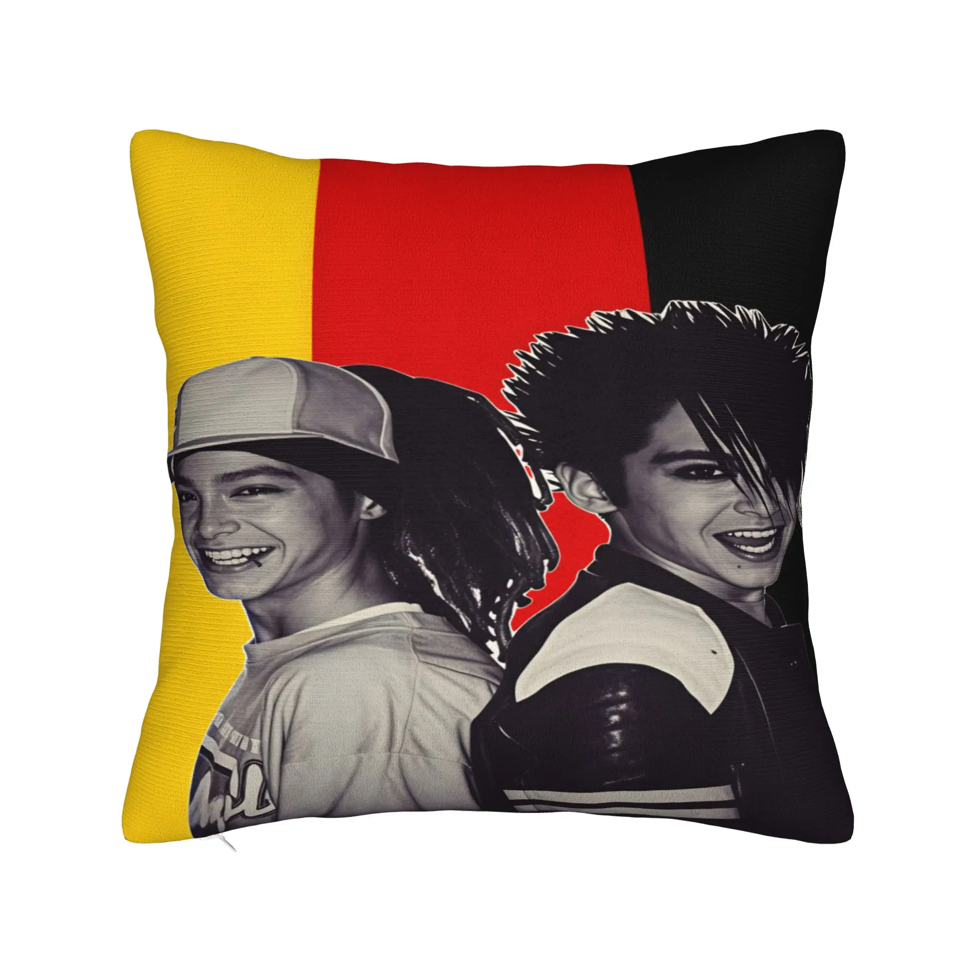 Tokio Hotel Bill Tom Kaulitz  Pillow Cover  Soft Cushion Cover Kawaii Pillow Case For Living Room Chair