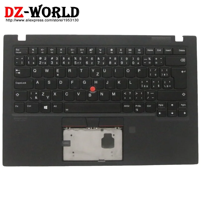 

Для Lenovo ThinkPad X1 Carbon 7-го поколения (G7) — верхняя часть корпуса, крышка клавиатуры, подставка для рук, черный цвет, артикулы 5M10W85880, 5M10W85902, 5M10W85876