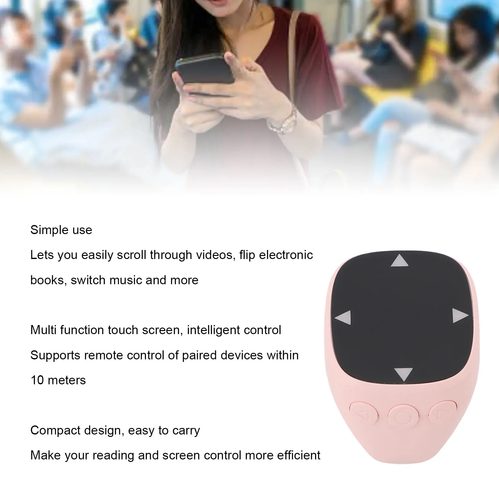 الصفحة تيرنر الفرس المحمولة حتى أسفل التمرير الموسيقى التبديل المضادة للتدخل الإصبع بلوتوث التحكم عن بعد للكمبيوتر اللوحي