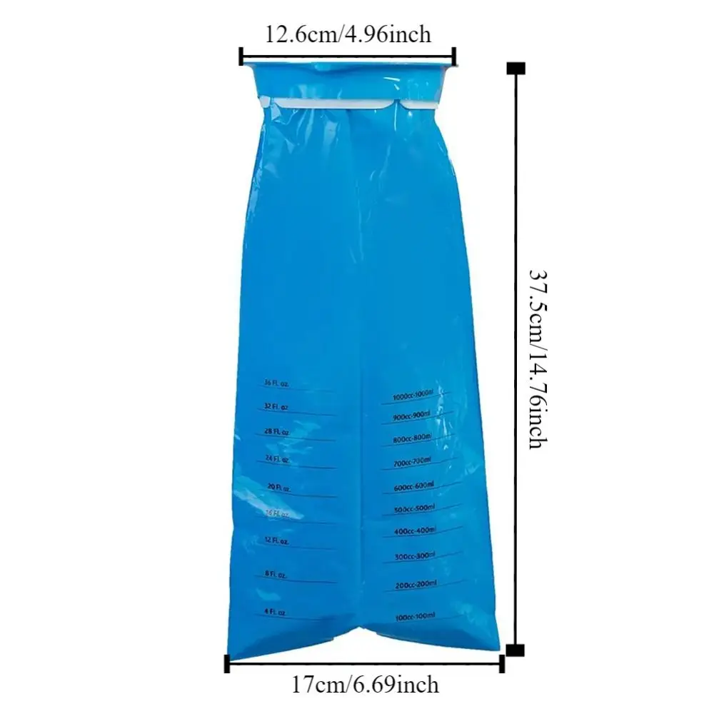 10 قطعة 1000 مللي الغثيان القيء حقيبة المحمولة مقاومة للتسرب القيء تنظيف حقيبة سعة كبيرة دائم المتاح بارف أكياس السفر #6