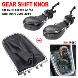 12mm for buick excelle GT/XT OPEL ASTRA 5 / 6 Speed Black Frame Gear Shift Knob Lever Gaiter Boot 55565904