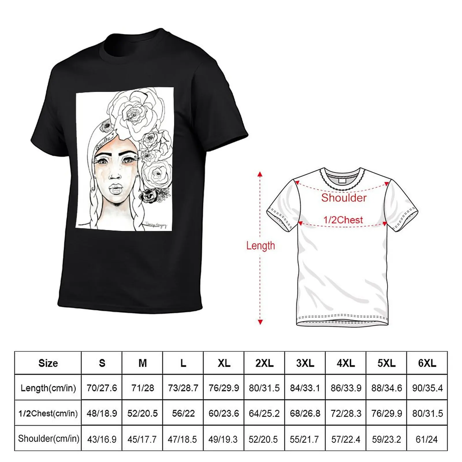 Wild Goddess Woman Series T-Shirt customs design your own tops mens t shirts top quality