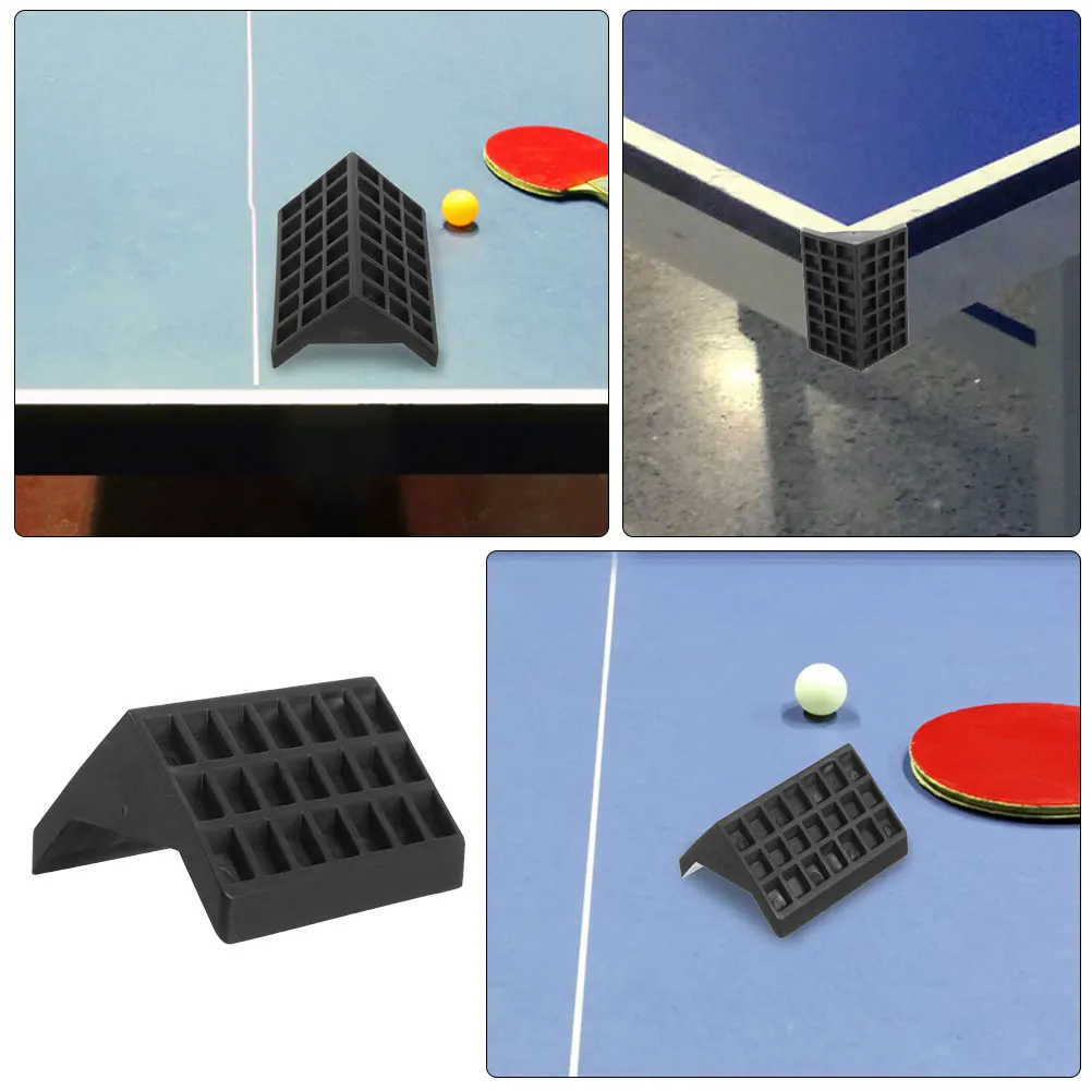 

4pcs -Pong For Indoor Tennis Durable Black Plastic Protector Easy Install No Tools Edge Wrap Tennis Guard Wrap For Table