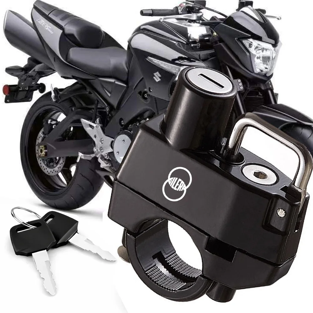 For Gilera GP800 Fuoco Nexus 500 Runner 50 125 200 Motorcycle Supplies Helmet Lock Anti-theft Locker Locking Device Rustproof