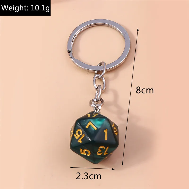 Aihua Neue Cartoon 3D Persönlichkeits-Digital-Würfel Schlüsselanhänger in Rot für Autoschlüssel, Handtaschendekoration, DIY-Schmuck – Detail 7