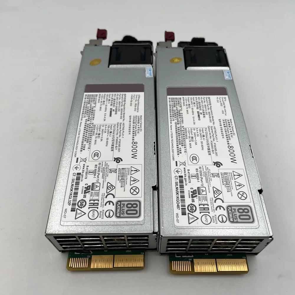 1PCS HSTNS-PL41-1 865414-B21 865409-001 866730-001 Para HP DL180 380 360G10 800W fonte de alimentação