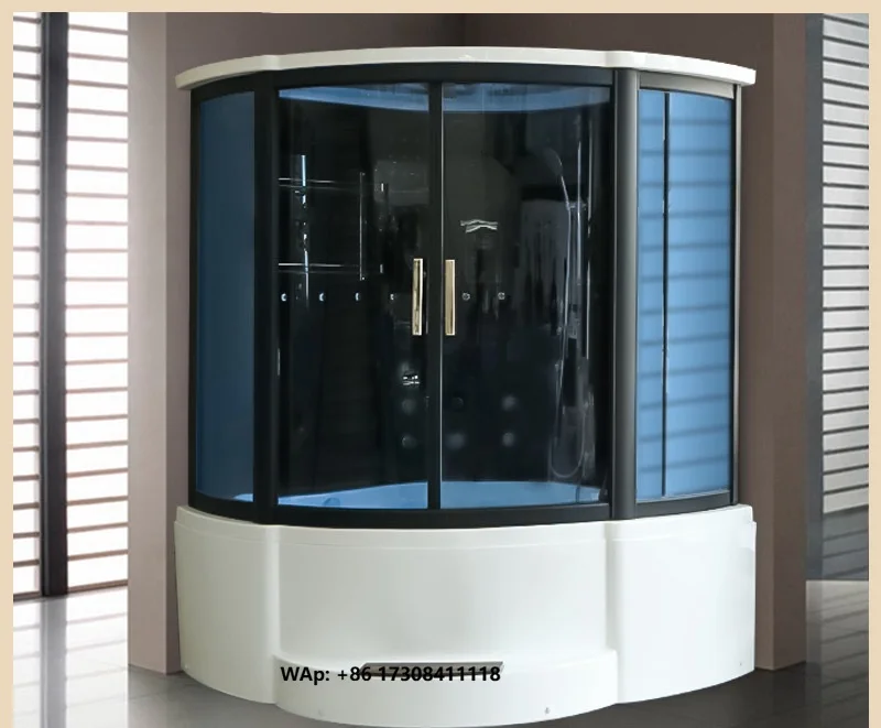 Modern Design Integrated Acrylic Steam Sauna Room Frameless 6mm Rectangular for  Bathroom Comfort Relaxation