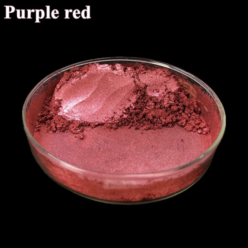 Mica Pearlescent Powder Purple Red Wine Red Brown for Nail Polish Eyeshadow Soap Resin Slime Glitter Dye - Shiny Color Enhancer