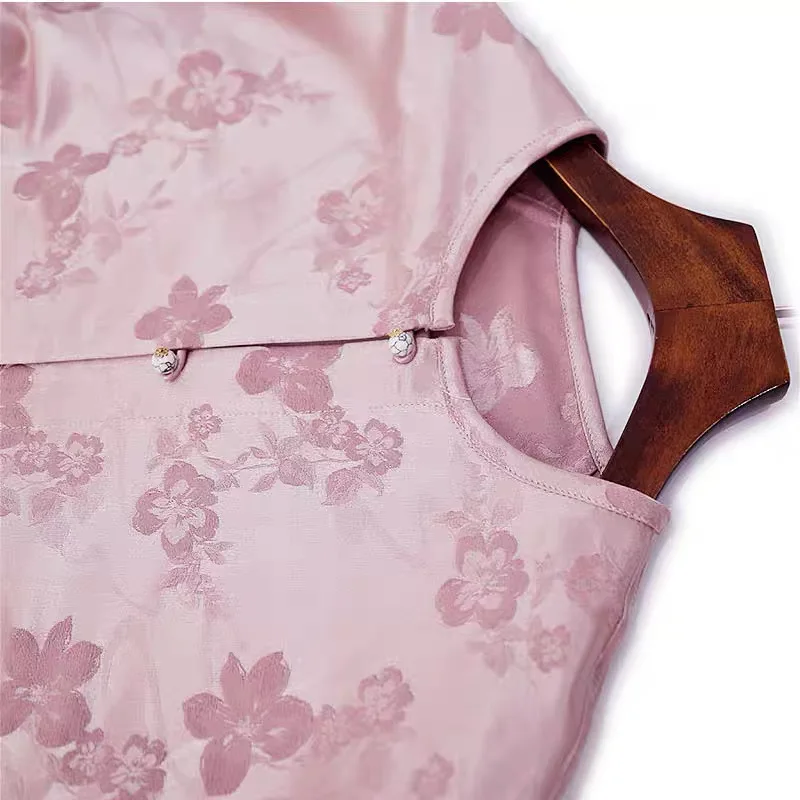 قميص BirdTree-35% حريري 65% من الصوف الأنيق، جاكار نسائي برقبة دائرية مزين بالزهور، بلوزة فضفاضة أنيقة للتنقل بتصميم عتيق، جديد لخريف 2025 T5O430CC #5