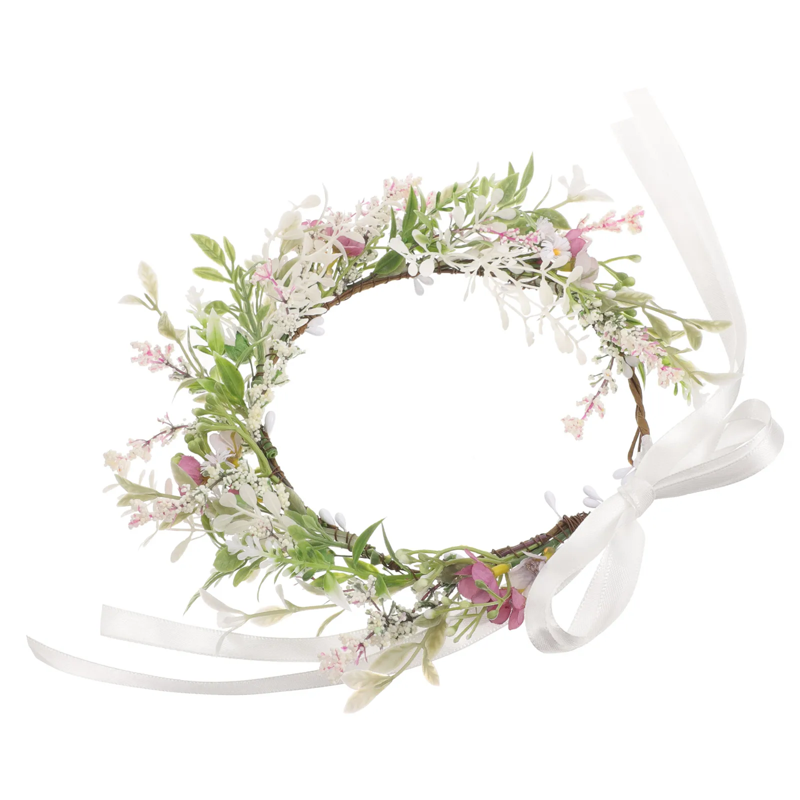 

Flower Crown Headband Bridal Wreath Wedding Flower Hair Accessories Girls Headband Bride Bridesmaid Photo Prop Floral Crown