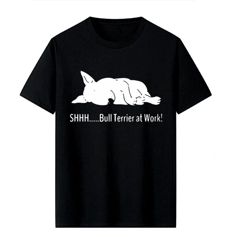 Bulldog At Work T-Shirt – lustiges Muster, modisches neues Kurzarm-T-Shirt mit Rundhalsausschnitt, Sommer-Streetwear-Grafik-T-Shirts, Y2K-Top