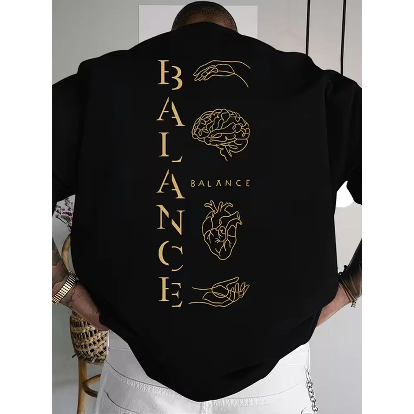 item picture mens abstract t shirt minimalist modern round neck short sleeve abstract male female line art suitable for casual social wear machine washable summer everyday essential for ce style