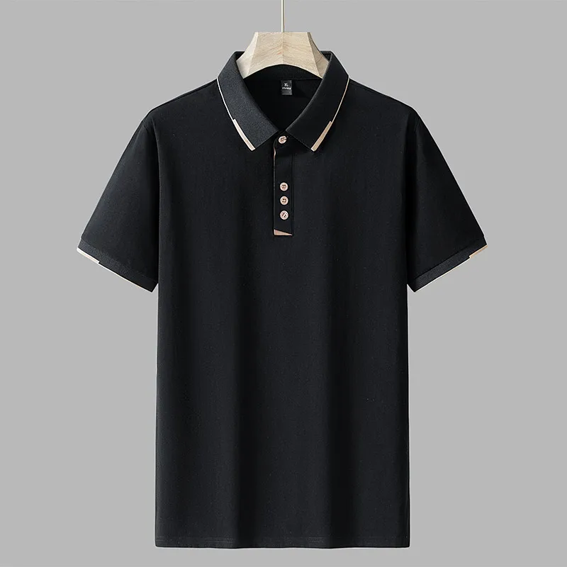 New Large-size POLOT Shirt Half-sleeved Clothes P Fat Men's Clothing