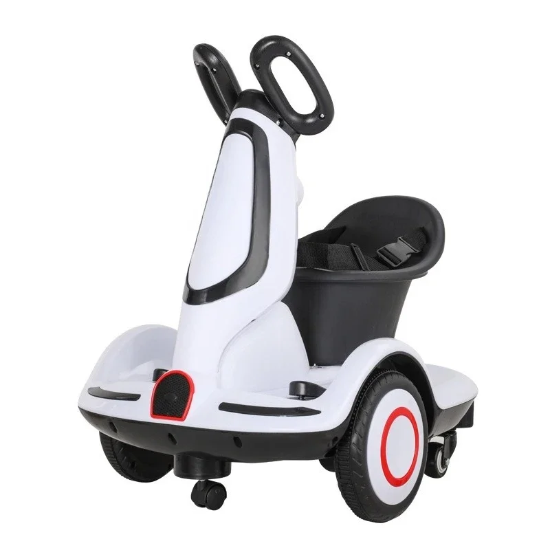 Children's electric four-wheeler can ride a motorcycle 360-degree rotating car, electric can ride a balance car