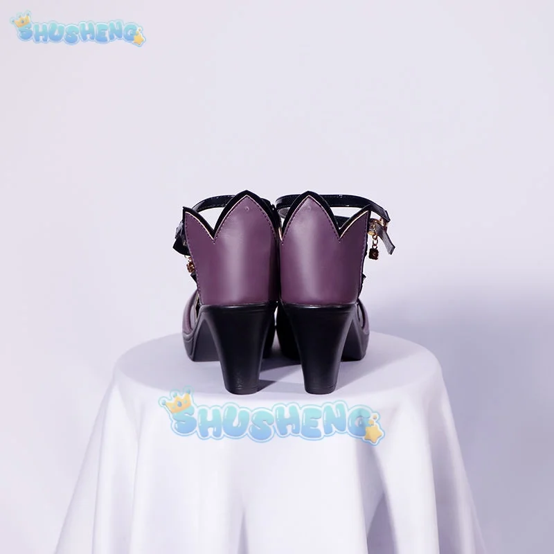 Genshin impact cos Keqing รองเท้าตัวละครเกมคอสเพลย์อนิเมะ