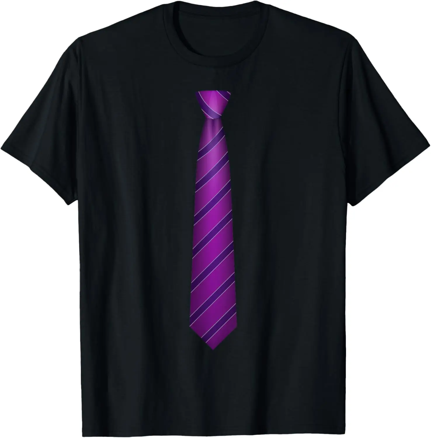 Purple Tie, Necktie Funny Dress Graphic T-Shirt