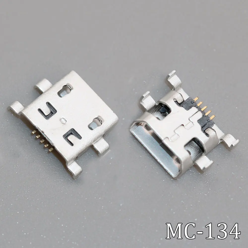 10PCS Micro USB Jack Connector Charging port Socket For Pournelle PLOYER MOMO mini P707 Charging Socket Sink type Oblique mouth