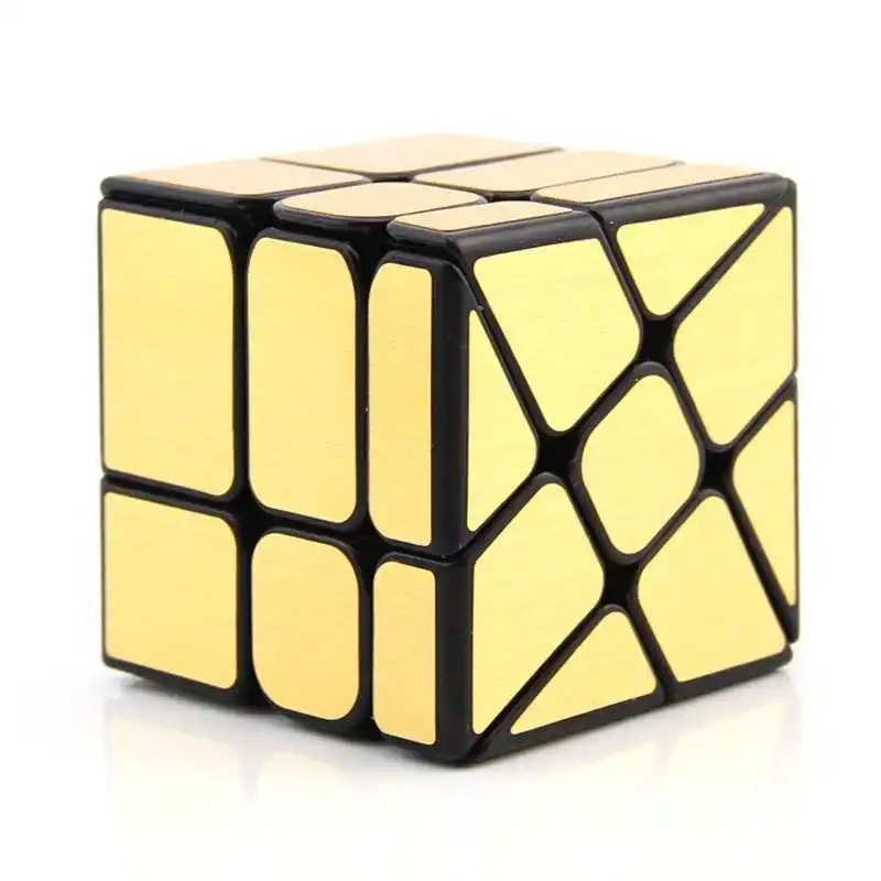 Specchio Mulino A Vento Cubo 3X3X3 Senza Adesivo Speedcube Puzzle Educativo Rompicapo Giocattoli per I Bambini zauberwürfel кубик рубика