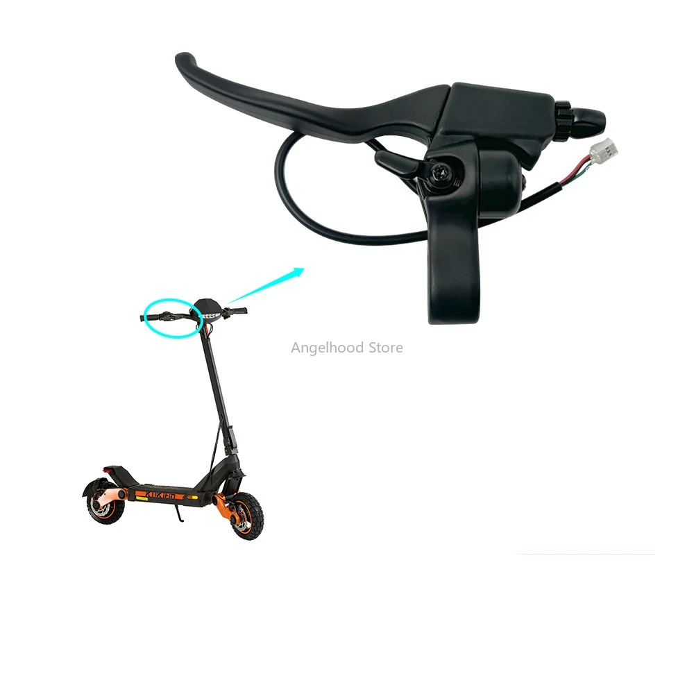 

Левая тормозная ручка для электрического скутера Kukirin G3, запасная часть тормозного рычага, левая тормозная ручка с аксессуаром-колокольчиком